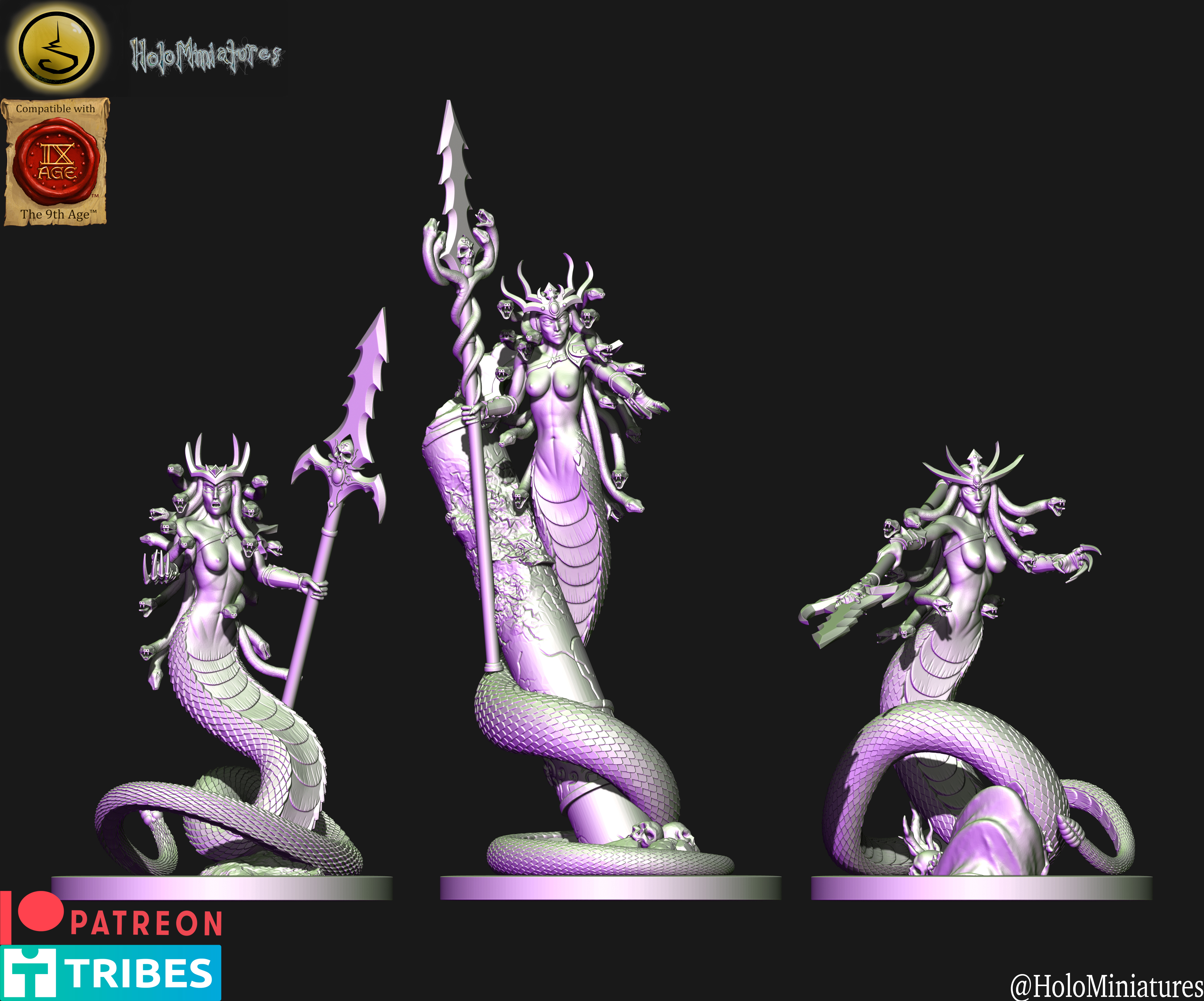 Dark elves Medusa unit (elf)